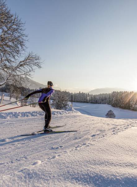 Langlaufen Winterurlaub Österreich Leogang